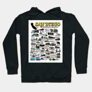 San Diego Map Hoodie